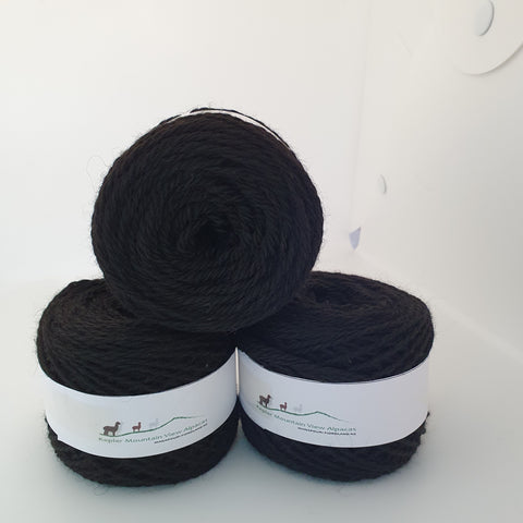 100% NZ cultivé Alpaca Yarn - 8 Ply 100gm Hanks