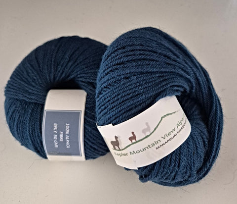 100 % NZ Fils d'Alpaca cultivés - 8 Ply