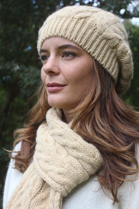 Alpaca Cabled Beanie