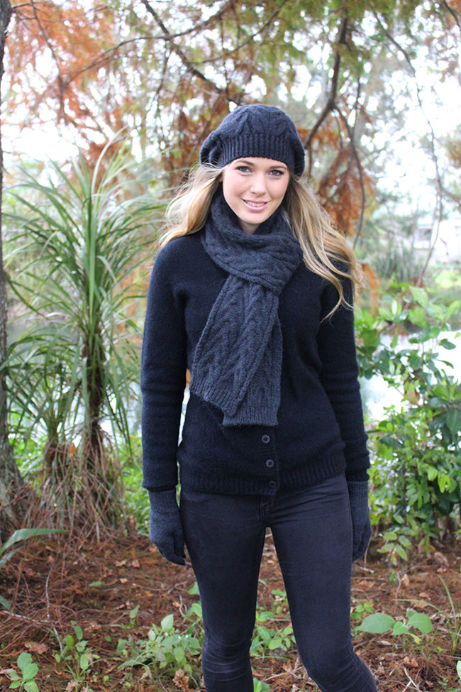 Alpaca Cabled Beanie