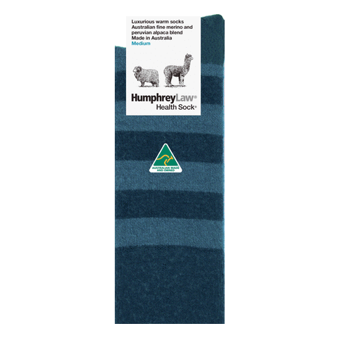 Alpaca/Merino Blend Striped Health Socks