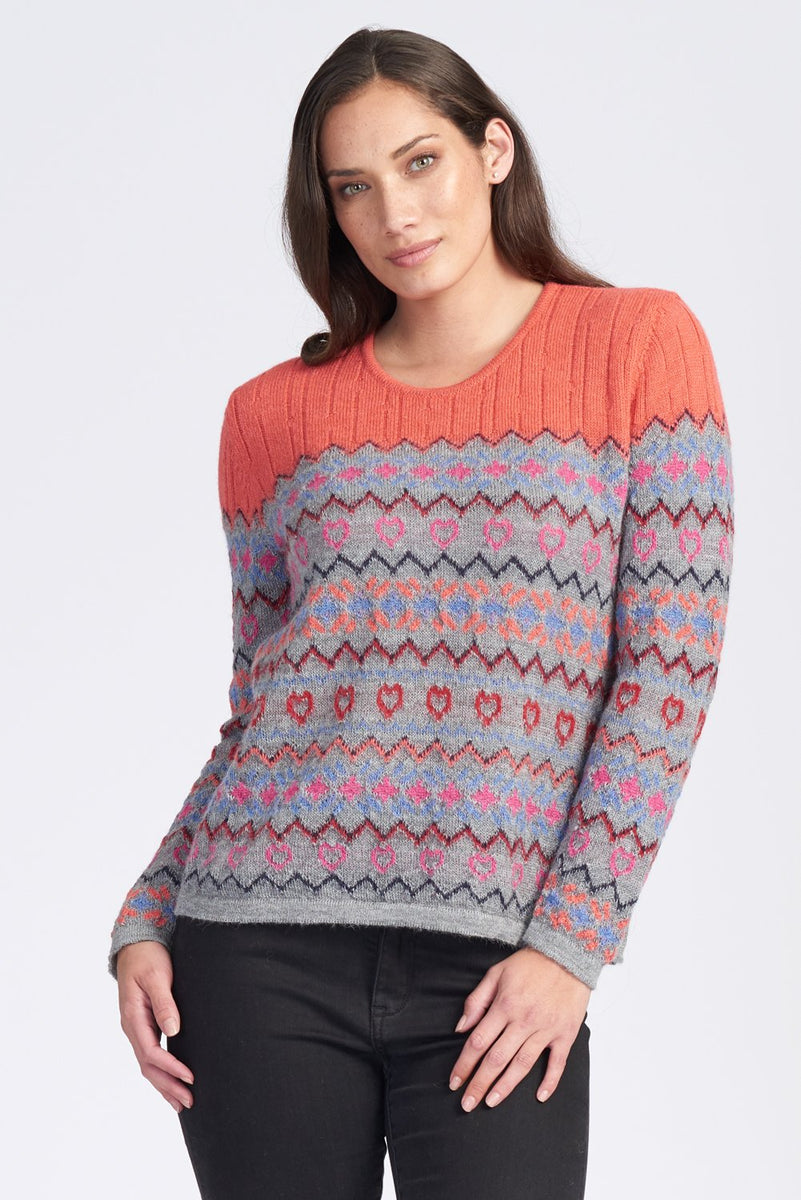 Fairisle Jumper - Alpaca Fibre - NZ Made– Wild Wool Gallery