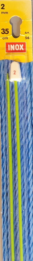 Knitting Needles - Inox 35cm Plastic 2mm