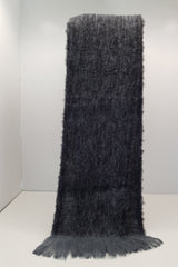 Alpaca fibre Masterweave Scarves - Grey Black Marl