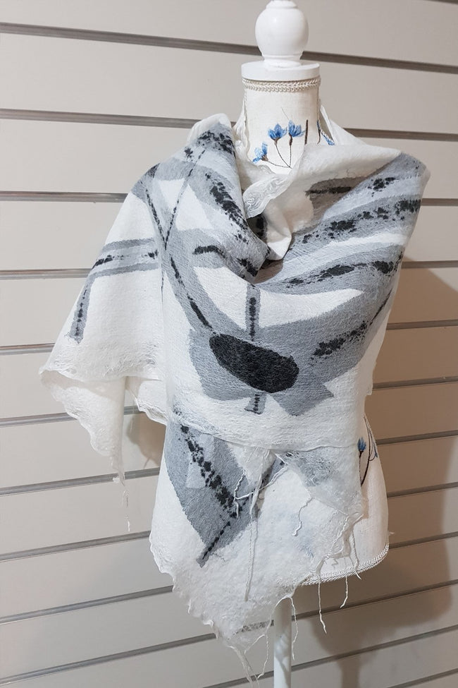 Specialty Nuno Felted Alpaca Silk Scarves - Wild Wool Gallery